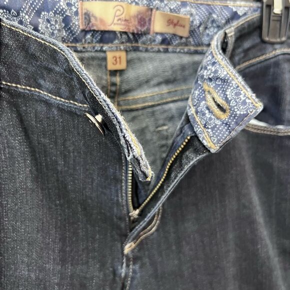 Paige skyline mid rise denim jeans dark wash size 31 - Picture 8 of 14